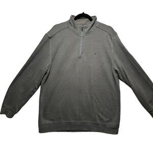 Izod Men's XL Gray Pullover Sweatshirt Lightweight Long Sleeve